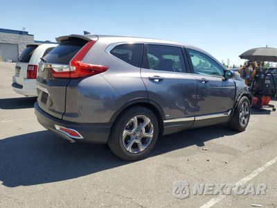 Trzecie zdjęcie samochodu z tyłu: 2019 HONDA CR-V EX VIN:7FARW1H5XKE025492 - miniatura