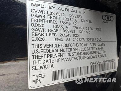 Zdjęcie 15 z 15 samochodu: 2017 AUDI Q7 PREMIUM VIN:WA1AAAF76HD005567 - miniatura
