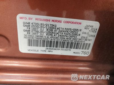 Zdjęcie 13 z 13 samochodu: 2015 MITSUBISHI OUTLANDER SE VIN:JA4AD3A39FZ010270 - miniatura