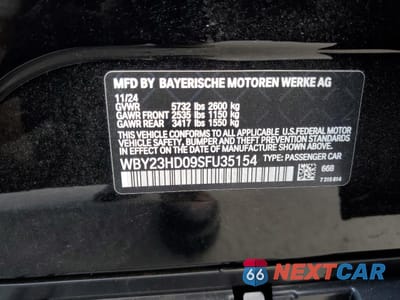 Zdjęcie 13 z 13 samochodu: 2025 BMW I4 EDRIVE 40 VIN:WBY23HD09SFU35154 - miniatura