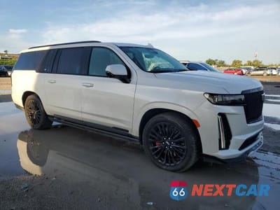 Czwarte zdjęcie samochodu z boku: 2023 CADILLAC ESCALADE V ESV SPORT VIN:1GYS4SK93PR532895 - miniatura