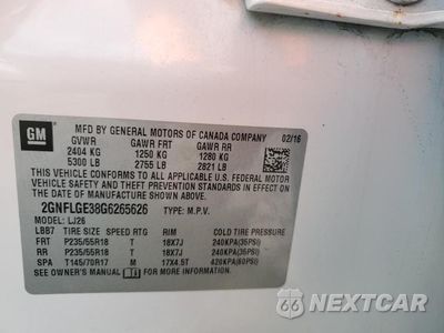Zdjęcie 13 z 13 samochodu: 2016 CHEVROLET EQUINOX LTZ VIN:2GNFLGE38G6265626 - miniatura