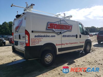 Trzecie zdjęcie samochodu z tyłu: 2023 RAM PROMASTER CARGO VAN VIN:3C6LRVAG9PE521934 - miniatura