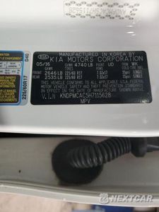 Zdjęcie 13 z 13 samochodu: 2017 KIA SPORTAGE LX VIN:KNDPMCAC5H7115628 - miniatura