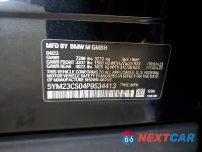 Zdjęcie 13 z 16 samochodu: 2023 BMW XM VIN:5YM23CS04P9S34413 - miniatura