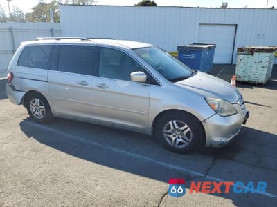Czwarte zdjęcie samochodu z boku: 2006 HONDA ODYSSEY EX VIN:5FNRL38496B086510 - miniatura