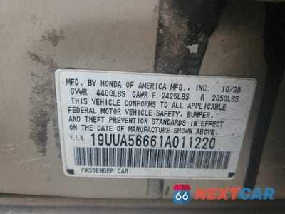 Zdjęcie 12 z 14 samochodu: 2001 ACURA 3.2TL VIN:19UUA56661A011220 - miniatura