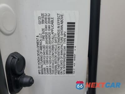 Zdjęcie 13 z 16 samochodu: 2023 HONDA PASSPORT EXL VIN:5FNYF8H52PB013344 - miniatura