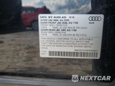 Zdjęcie 13 z 14 samochodu: 2017 AUDI Q3 PREMIUM VIN:WA1ECCFS5HR009527 - miniatura