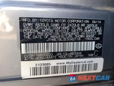 Zdjęcie 12 z 14 samochodu: 2014 LEXUS GS 350 VIN:JTHBE1BL0E5042118 - miniatura