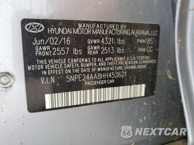 Zdjęcie 12 z 12 samochodu: 2017 HYUNDAI SONATA ECO VIN:5NPE24AA8HH453621 - miniatura