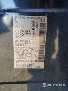 Zdjęcie 12 z 14 samochodu: 2013 NISSAN PATHFINDER S VIN:5N1AR2MM7DC676190 - miniatura