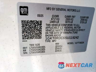 Zdjęcie 13 z 13 samochodu: 2025 GMC HUMMER SUV 3X VIN:1GKT0RDC6SU119242 - miniatura