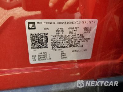 Zdjęcie 12 z 13 samochodu: 2023 CHEVROLET EQUINOX LT VIN:3GNAXKEG3PS205811 - miniatura