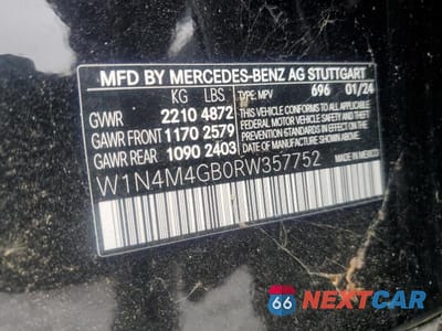 Zdjęcie 13 z 13 samochodu: 2024 MERCEDES-BENZ GLB 250 VIN:W1N4M4GB0RW357752 - miniatura