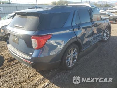 Trzecie zdjęcie samochodu z tyłu: 2020 FORD EXPLORER XLT VIN:1FMSK7DH3LGA92840 - miniatura
