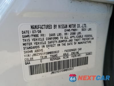 Zdjęcie 12 z 12 samochodu: 2009 INFINITI M35 BASE VIN:JNKCY01F09M850627 - miniatura