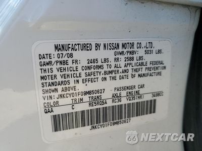 Zdjęcie 12 z 12 samochodu: 2009 INFINITI M35 BASE VIN:JNKCY01F09M850627 - miniatura