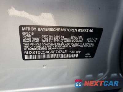 Zdjęcie 13 z 13 samochodu: 2016 BMW X5 XDR40E VIN:5UXKT0C54G0F74748 - miniatura