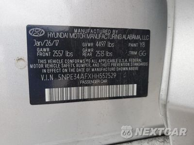 Zdjęcie 12 z 12 samochodu: 2017 HYUNDAI SONATA SPORT VIN:5NPE34AFXHH552529 - miniatura