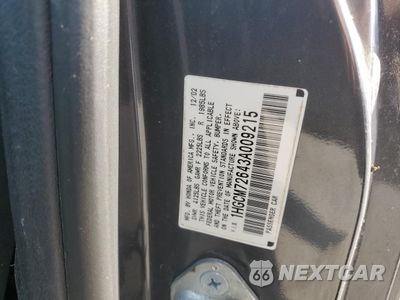 Zdjęcie 12 z 12 samochodu: 2003 HONDA ACCORD EX VIN:1HGCM72643A009215 - miniatura