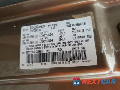 Zdjęcie 12 z 14 samochodu: 2001 DODGE RAM 2500 VIN:3B7KF23631G183359 - miniatura