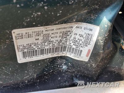 Zdjęcie 13 z 13 samochodu: 1998 TOYOTA RAV4 BASE VIN:JT3GP10V0W7039882 - miniatura
