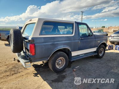 Trzecie zdjęcie samochodu z tyłu: 1992 FORD BRONCO U100 VIN:1FMEU15H3NLA96268 - miniatura