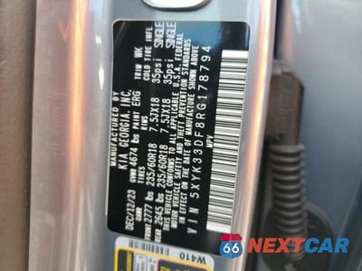 Zdjęcie 13 z 13 samochodu: 2024 KIA SPORTAGE EX VIN:5XYK33DF8RG178794 - miniatura