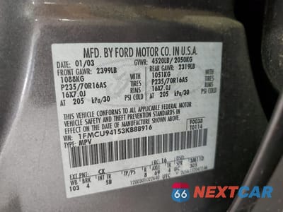 Zdjęcie 13 z 15 samochodu: 2003 FORD ESCAPE LIMITED VIN:1FMCU94153KB88916 - miniatura