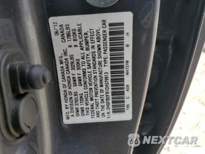 Zdjęcie 12 z 12 samochodu: 2012 HONDA CIVIC EXL VIN:2HGFB2F91CH579913 - miniatura