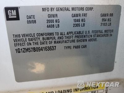 Zdjęcie 12 z 12 samochodu: 2009 CHEVROLET MALIBU 1LT VIN:1G1ZH57B094163637 - miniatura
