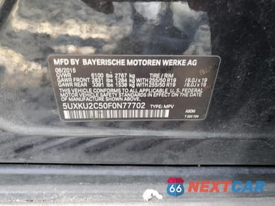 Zdjęcie 13 z 13 samochodu: 2015 BMW X6 XDRIVE35I VIN:5UXKU2C50F0N77702 - miniatura