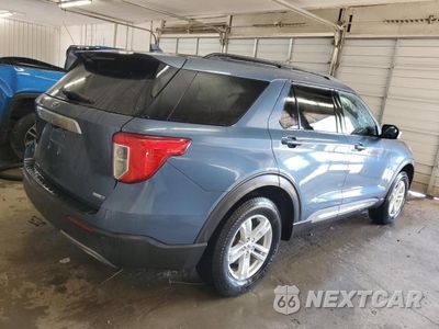Trzecie zdjęcie samochodu z tyłu: 2020 FORD EXPLORER XLT VIN:1FMSK8DH4LGC08357 - miniatura