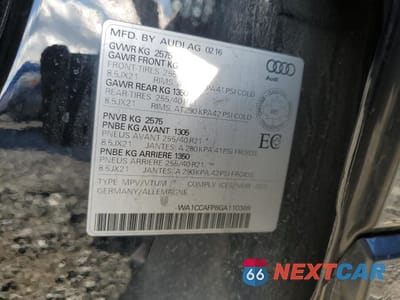 Zdjęcie 14 z 14 samochodu: 2016 AUDI SQ5 PREMIUM PLUS VIN:WA1CCAFP8GA110369 - miniatura