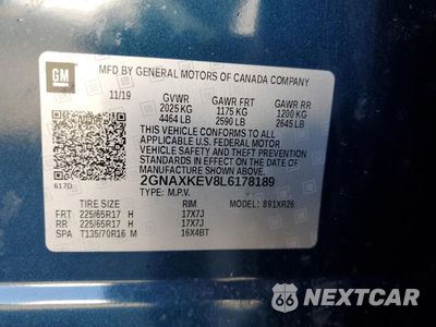Zdjęcie 13 z 14 samochodu: 2020 CHEVROLET EQUINOX LT VIN:2GNAXKEV8L6178189 - miniatura