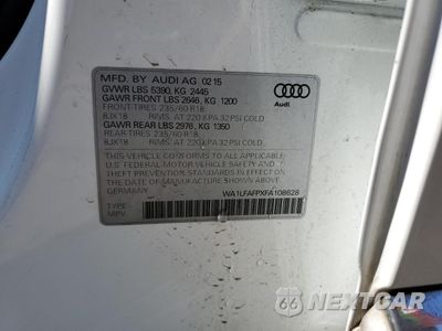 Zdjęcie 13 z 13 samochodu: 2015 AUDI Q5 PREMIUM PLUS VIN:WA1LFAFPXFA108628 - miniatura