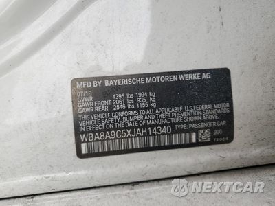 Zdjęcie 12 z 13 samochodu: 2018 BMW 320 I VIN:WBA8A9C5XJAH14340 - miniatura