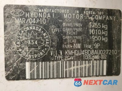 Zdjęcie 12 z 12 samochodu: 2010 HYUNDAI ELANTRA BLUE VIN:KMHDU4BD8AU027210 - miniatura