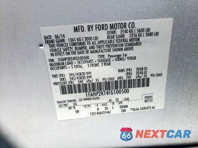 Zdjęcie 12 z 12 samochodu: 2015 FORD TAURUS SHO VIN:1FAHP2KT4FG100500 - miniatura