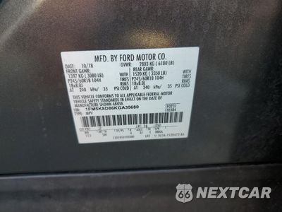 Zdjęcie 13 z 13 samochodu: 2019 FORD EXPLORER XLT VIN:1FM5K8D86KGA35680 - miniatura