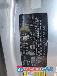 Zdjęcie 13 z 15 samochodu: 2011 KIA SEDONA LX VIN:KNDMG4C71B6388160 - miniatura