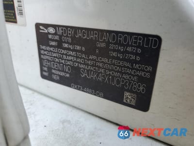 Zdjęcie 12 z 13 samochodu: 2018 JAGUAR XE PRESTIGE VIN:SAJAK4FX1JCP37896 - miniatura