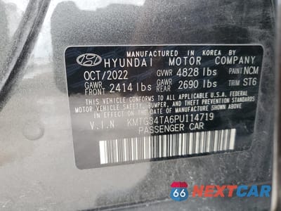 Zdjęcie 12 z 13 samochodu: 2023 GENESIS G70 BASE VIN:KMTG34TA6PU114719 - miniatura