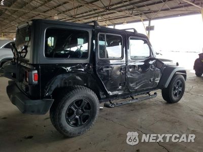 Trzecie zdjęcie samochodu z tyłu: 2019 JEEP WRANGLER UNLIMITED SPORT VIN:1C4HJXDN6KW636520 - miniatura