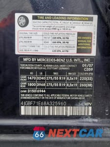 Zdjęcie 14 z 14 samochodu: 2008 MERCEDES-BENZ GL450 VIN:4JGBF71E68A325960 - miniatura