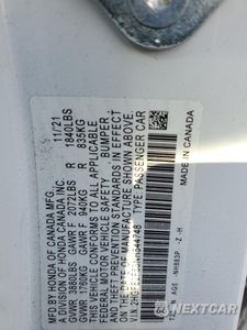 Zdjęcie 12 z 13 samochodu: 2022 HONDA CIVIC SPORT VIN:2HGFE2F53NH544748 - miniatura