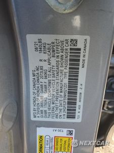 Zdjęcie 12 z 12 samochodu: 2022 HONDA CIVIC SPORT VIN:2HGFE2F55NH521231 - miniatura