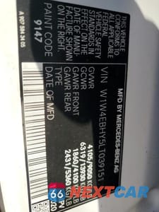 Zdjęcie 12 z 12 samochodu: 2020 MERCEDES-BENZ SPRINTER 2500 VIN:W1W4EBHY5LT039151 - miniatura