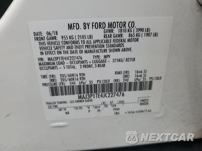Zdjęcie 13 z 13 samochodu: 2018 FORD ECOSPORT SE VIN:MAJ3P1TE4JC227476 - miniatura